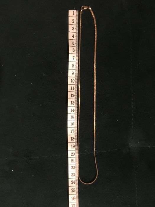 Zloty lancuszek zmijka z zawieszka