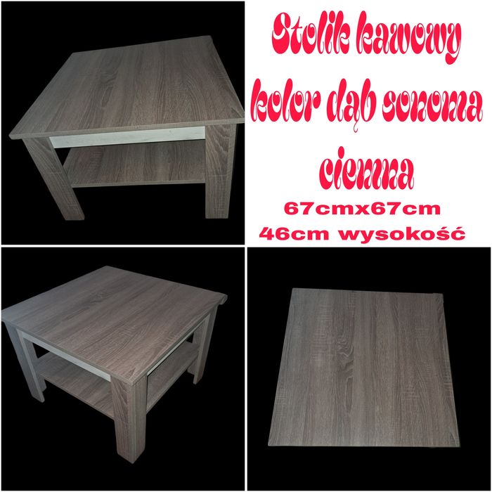 Stolik kawowy z półką