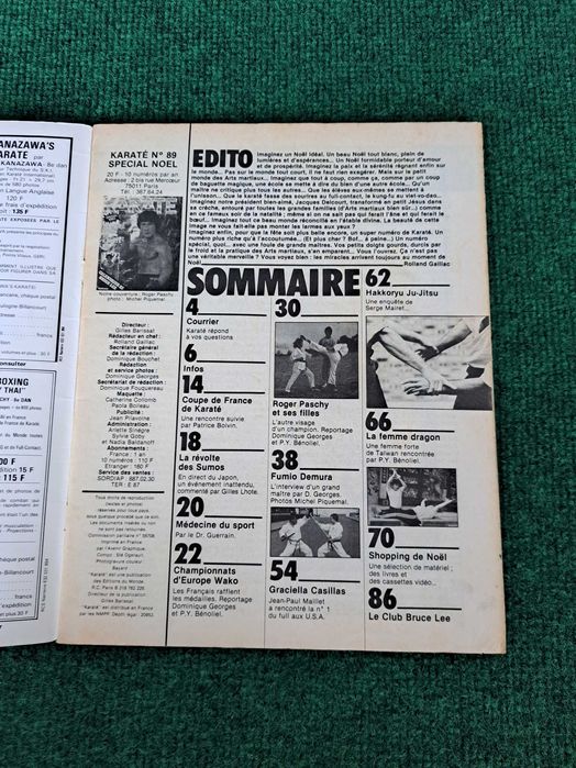 Revista Karate N.° 89 com Poster Calendário de 1983 com Bruce Lee