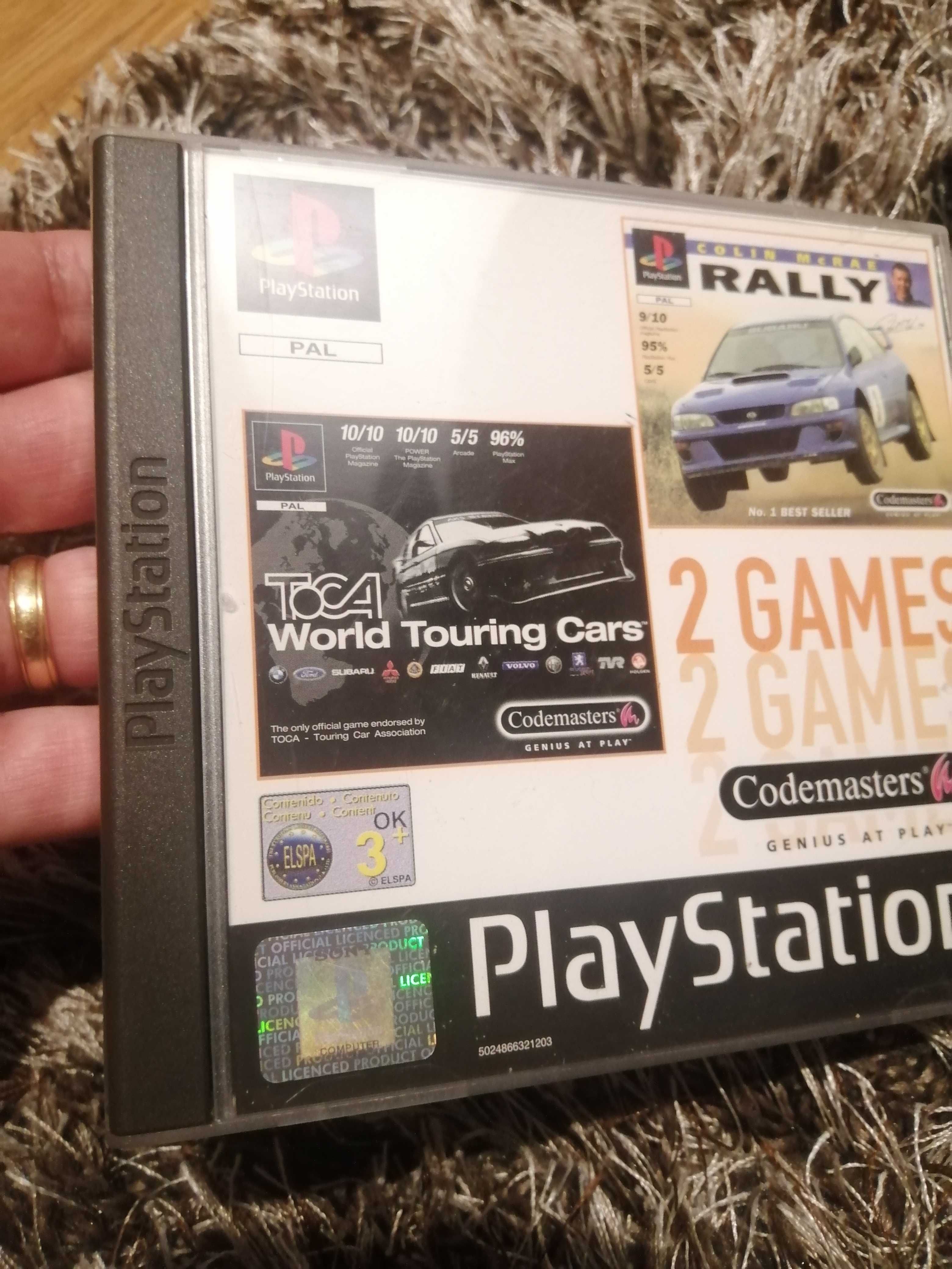 2 Jogos Playstation1 Toca touring cars/Colin McRae rally