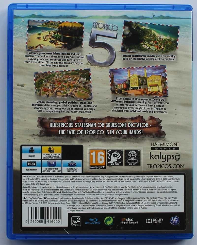 #lustro# Tropico 5 Limited Special Edition PS4