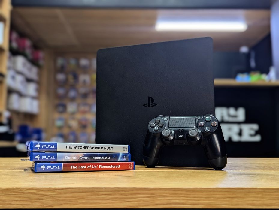 PlayStation 4 Slim 1TB + 3 гри (ГАРАНТІЯ 12 МІСЯЦІВ)