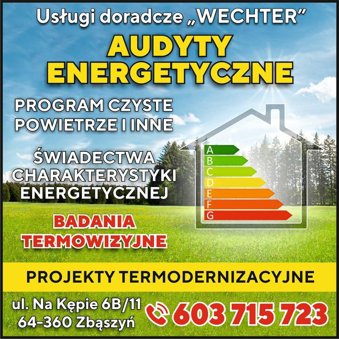 Audyt energetyczny, świadectwo charakterystyki energetycznej, Audyt