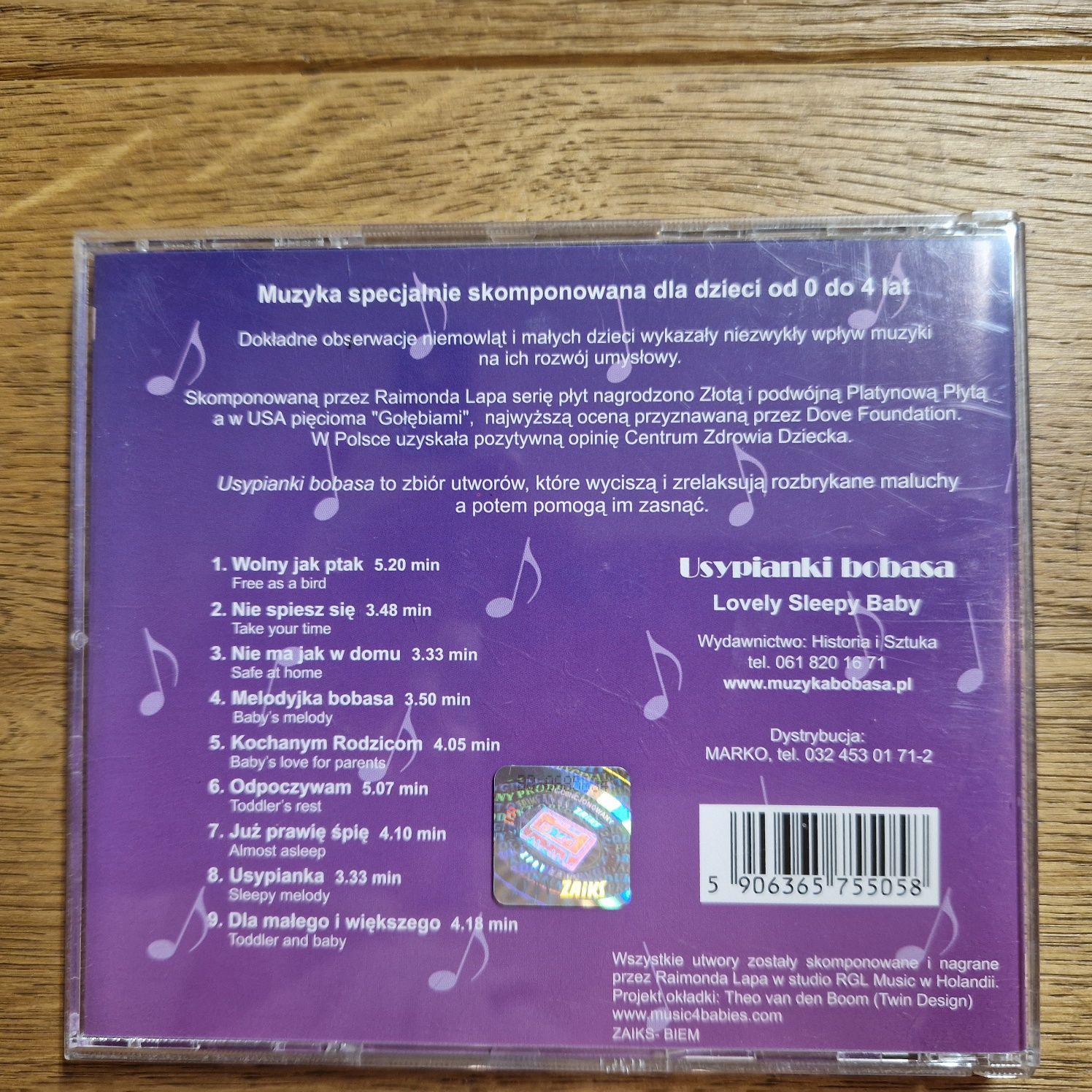Zestaw cd Muzyka Bobasa 5 płyt