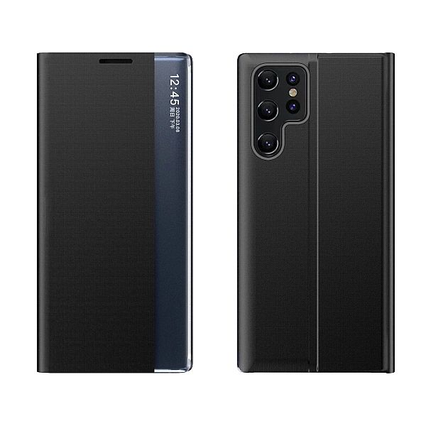 Etui New Sleep View Case do Samsung S24 Ultra z klapką - czarne