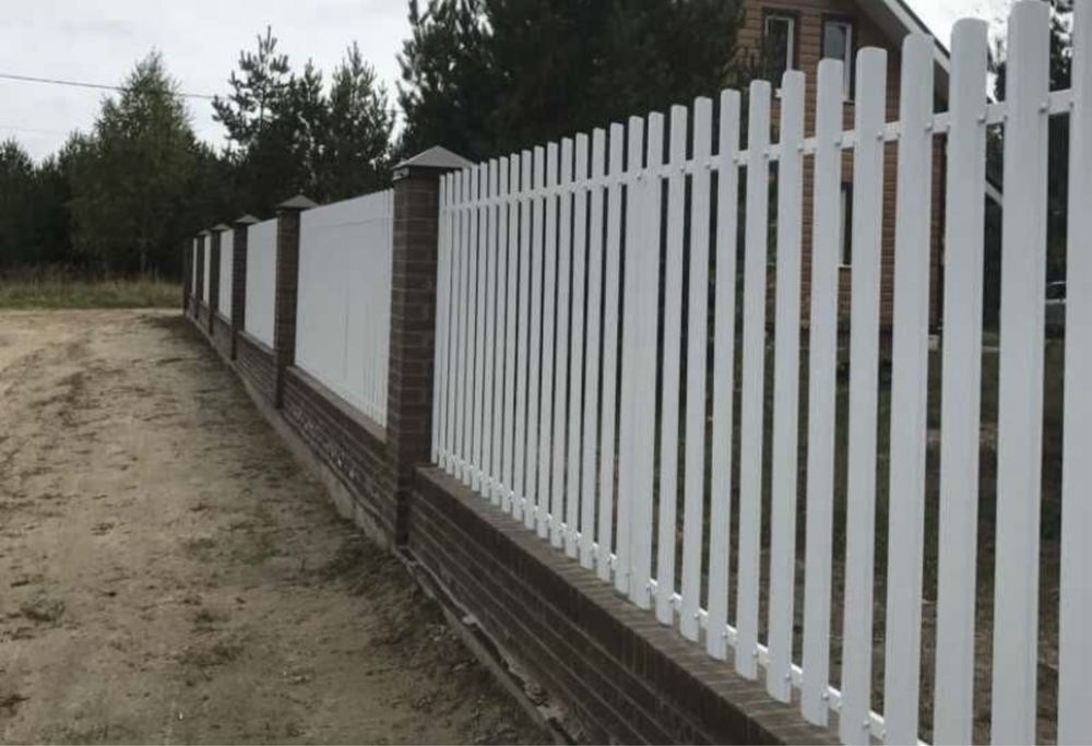 Металеві штахети,євроштахети,штахети,забор,паркан,огорожа