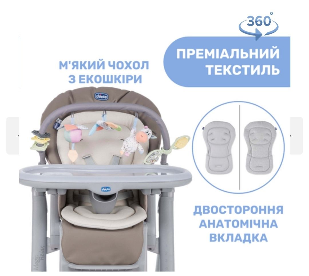 Стільчик для годування Chicco Polly Magic Relax