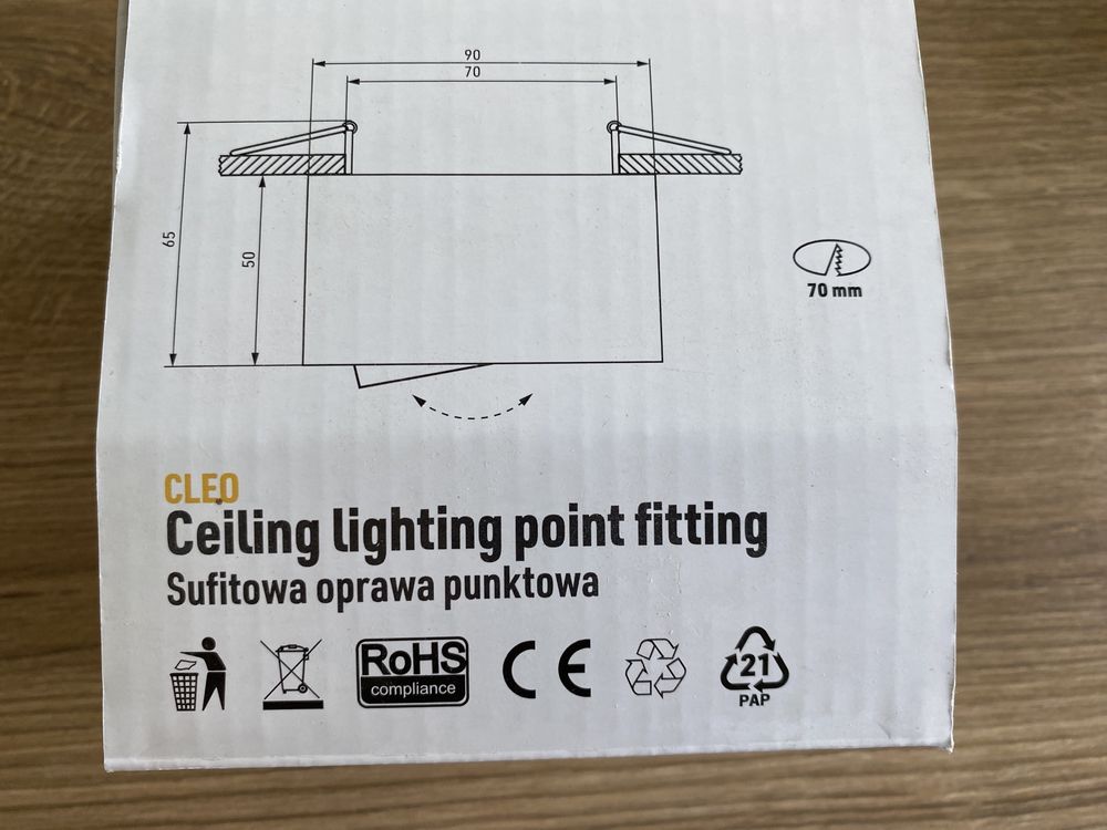 Oprawa sufitowa punktowa Led Labs CLEO czarna okrągła MR16 35W 12V