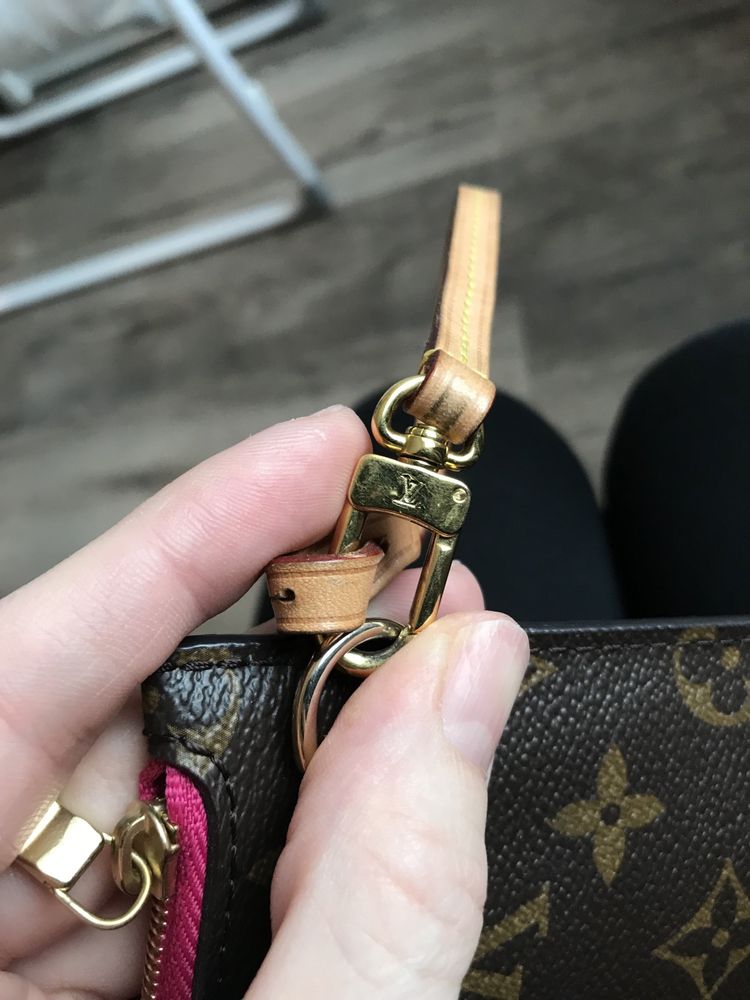 Oryginalna torebka Louis Vuitton pochette Neverfull