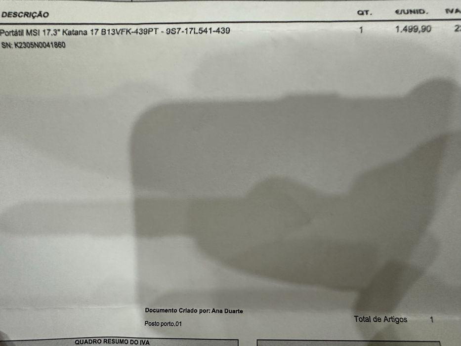 Portátil gaming | MSI Katana 17’