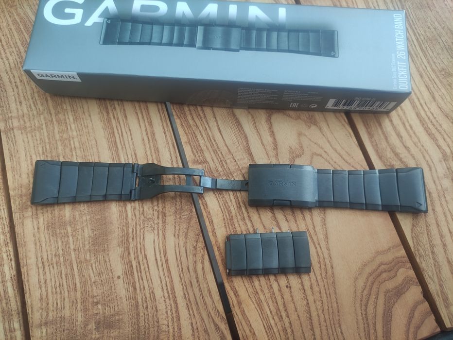 Oryginalna bransoleta tytanowa GARMIN 26mm, bdb stan , Fenix , epix