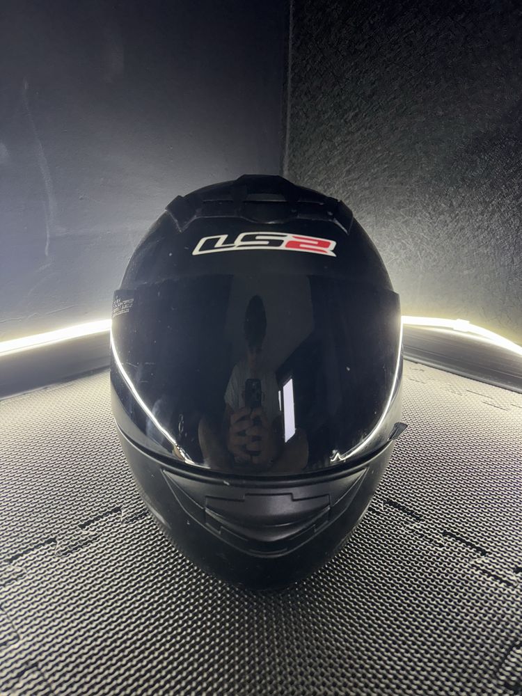 Kask motocyklowy LS2, czarny, rozmiar L