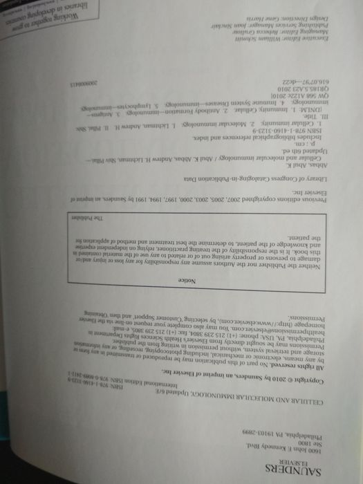 Livro de imunologia Cellular and molecular immunology