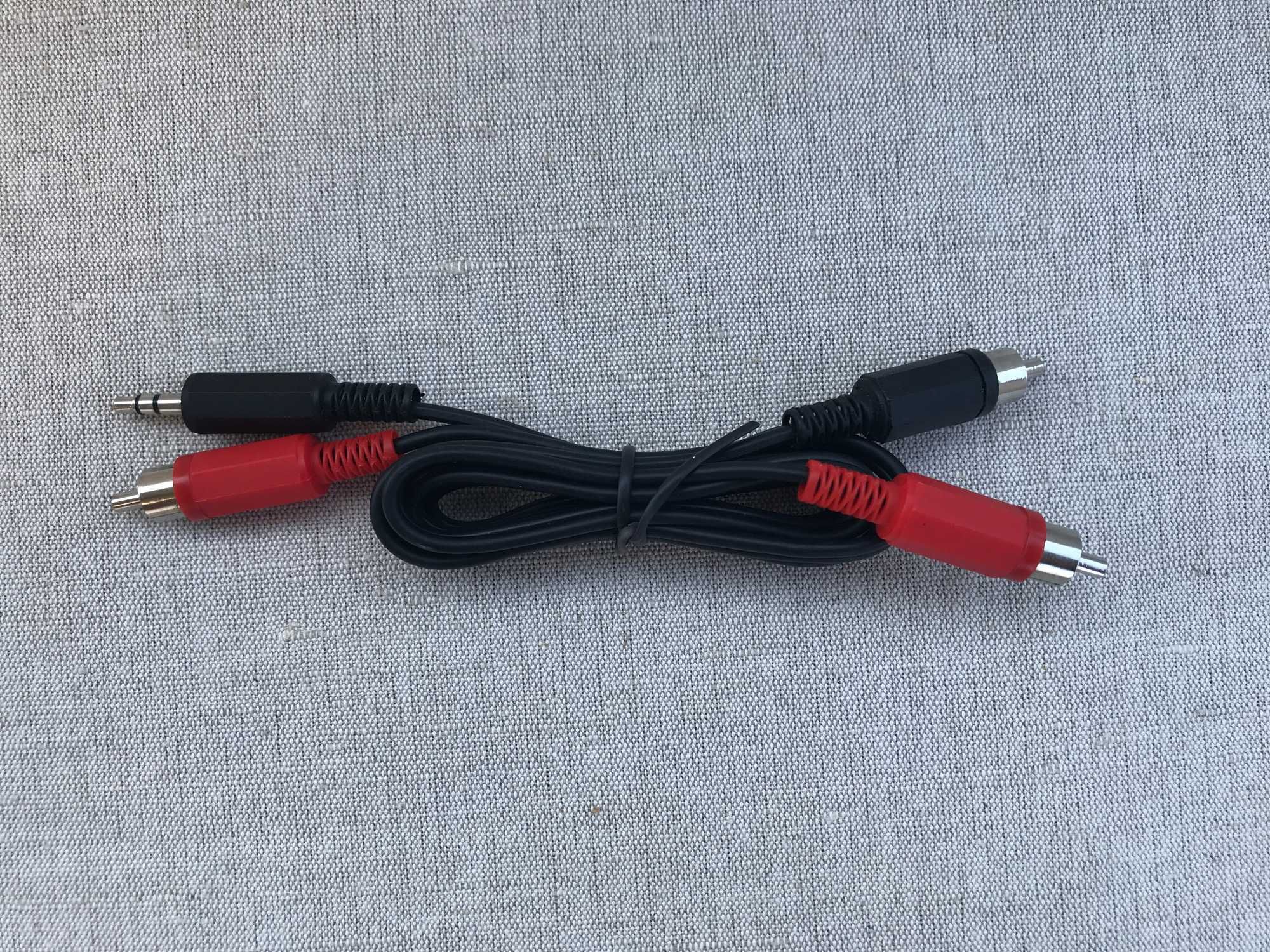 Kabel, Przewód 2x RCA (cinch) / RCA (cinch) + minijack