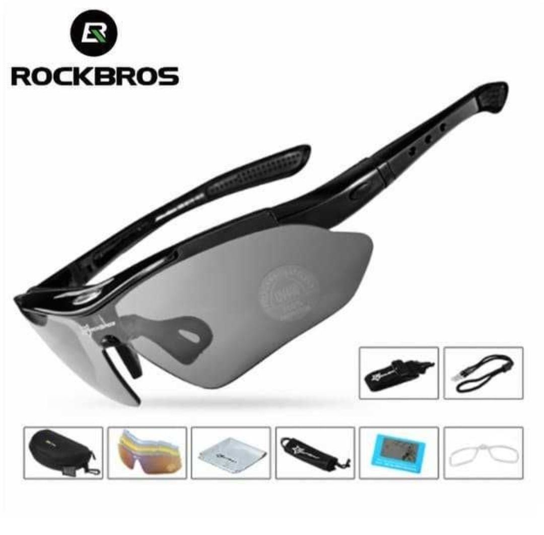 Зимові Тактичні окуляри RockBros 5 лінз Не запотівають