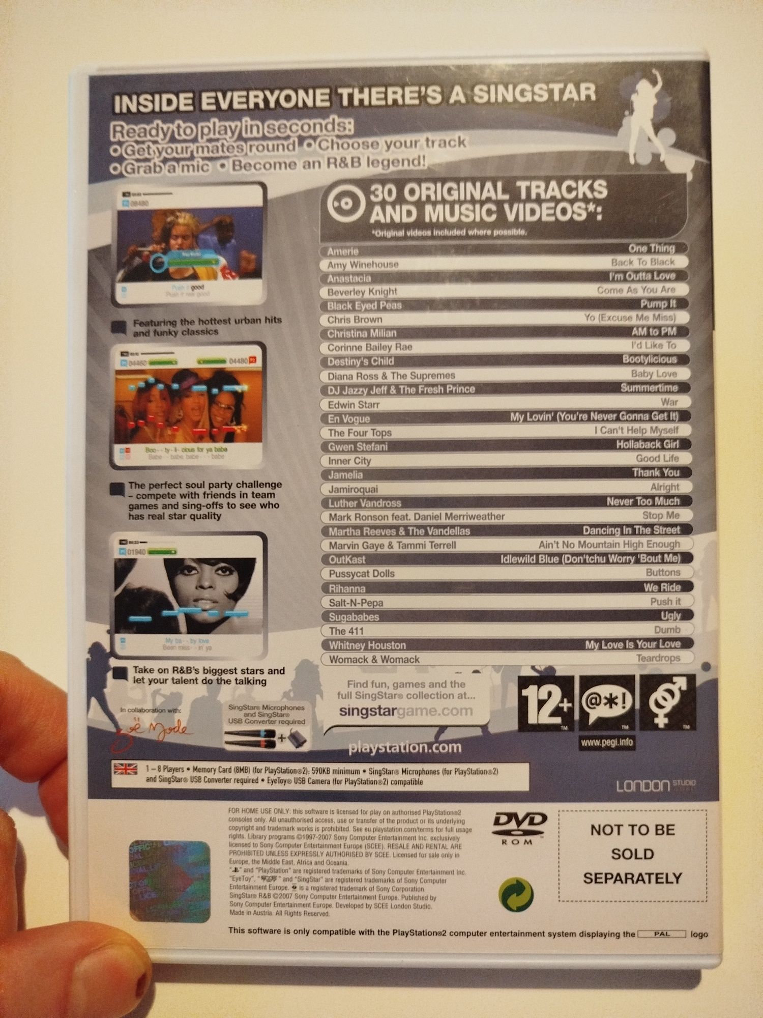 Gra na PS2 Singstar R&B Karaoke na PlayStation 2