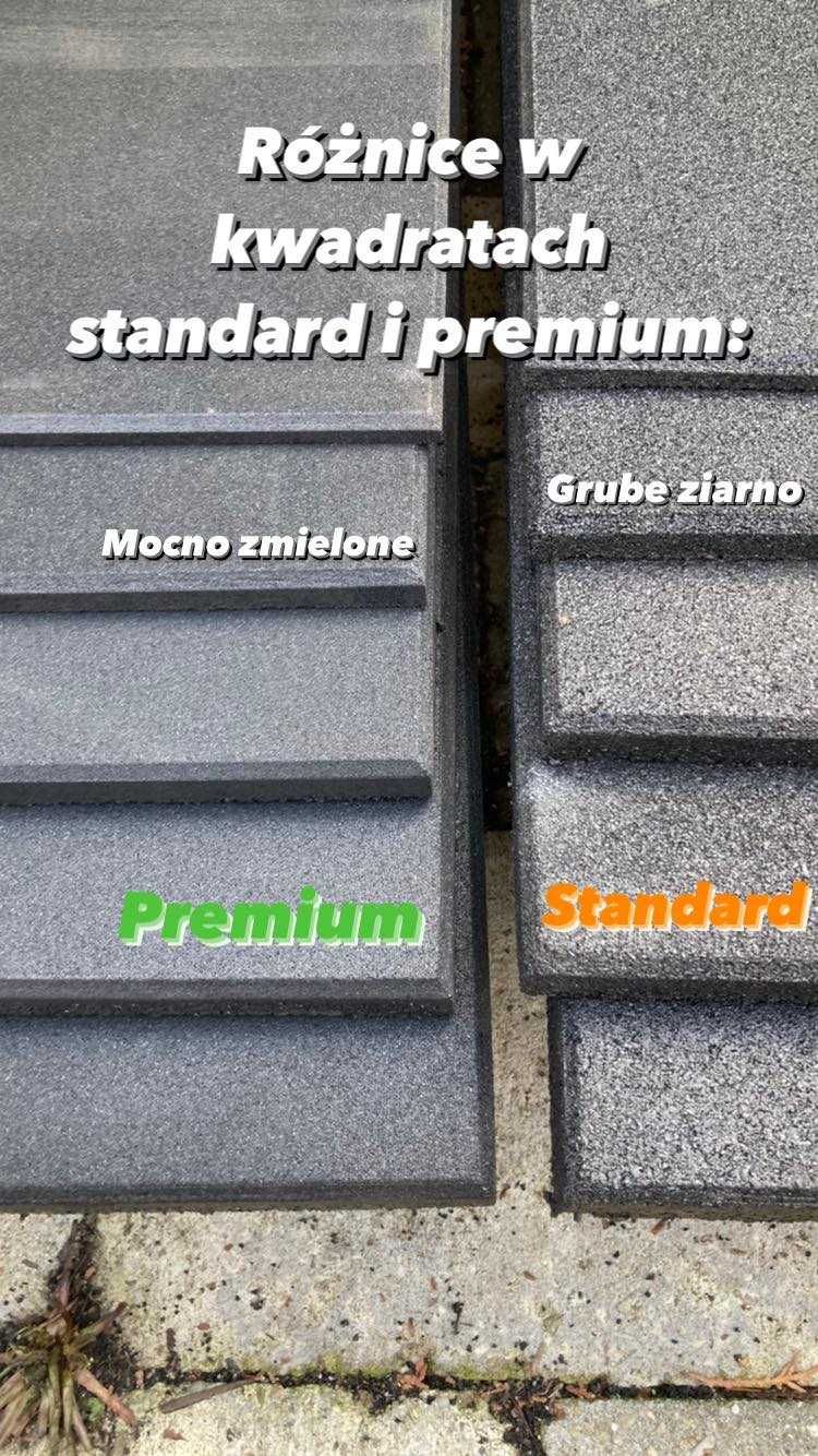 Płyty Gumowe Premium Kwadraty 101x101 cm NOWE Siłownia Crossfit