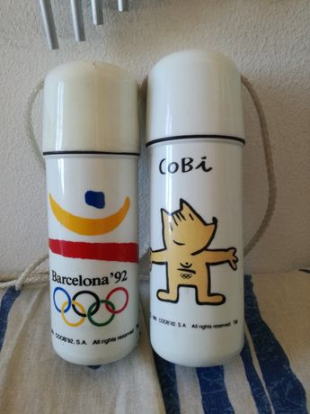 Dois "porta moedas" de pôr ao pescoço dos Jogos Olímpicos Barcelona 92