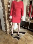 Elegancka sukienka w kolorze koralowym, L