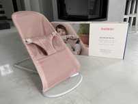Leżaczek bujaczek Babybjorn bliss mesh bouncer dusty pink Gwarancja