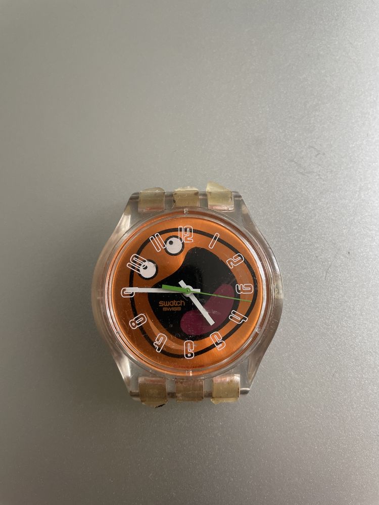 Relógio Swatch Adulto cor laranja sem bracelete