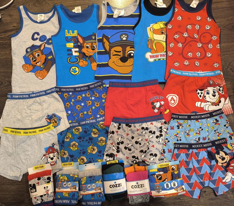 Білизна Disney на хлопчик 122-128 боксери майки Щенячий патруль 7-8 р