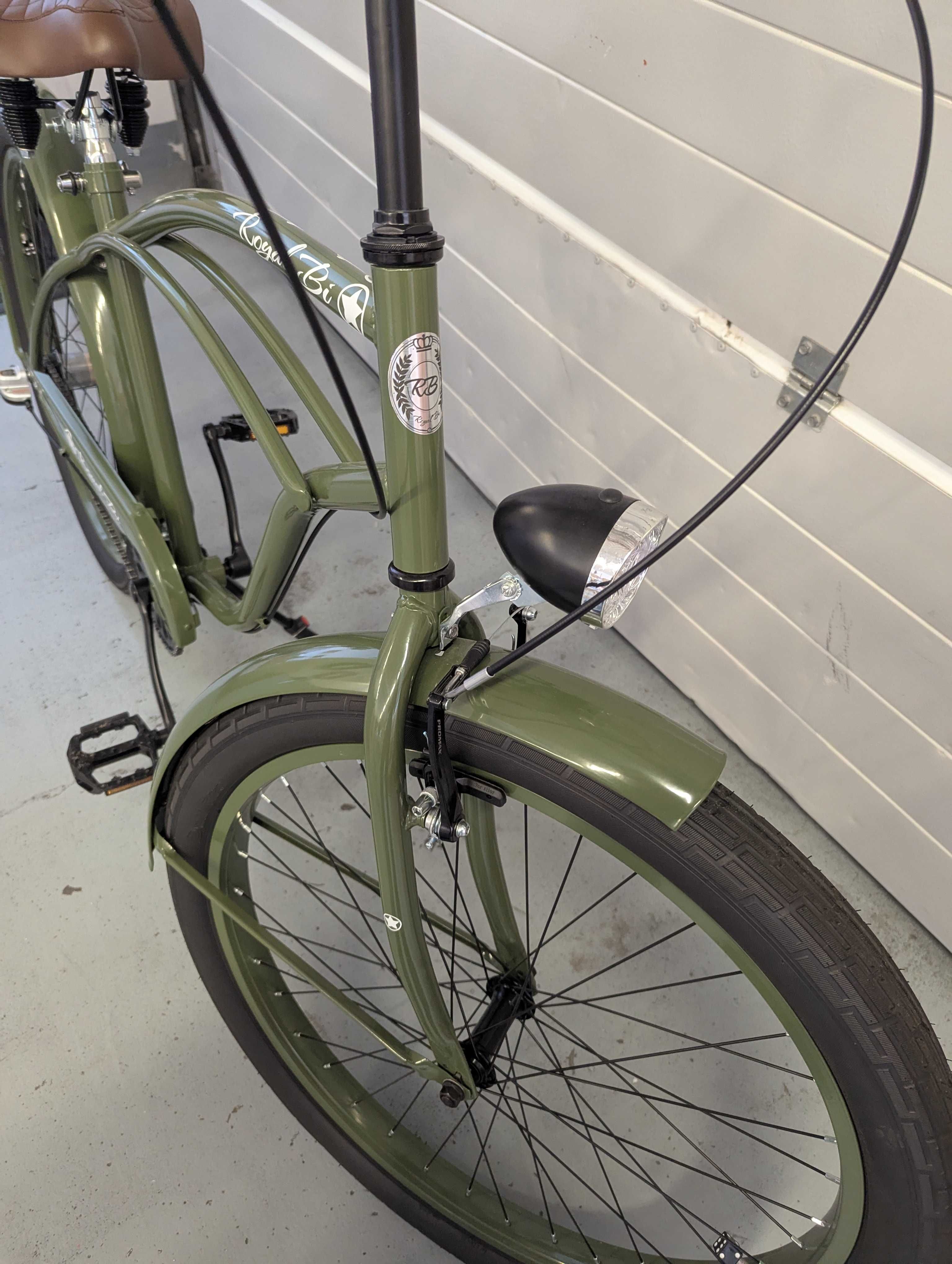 Rower Cruiser ARMY 26" militarny miejski męski OUTLET RoyalBi 3 biegi