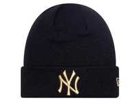 New Era - New York Yankees - czarno złota czapka zimowa