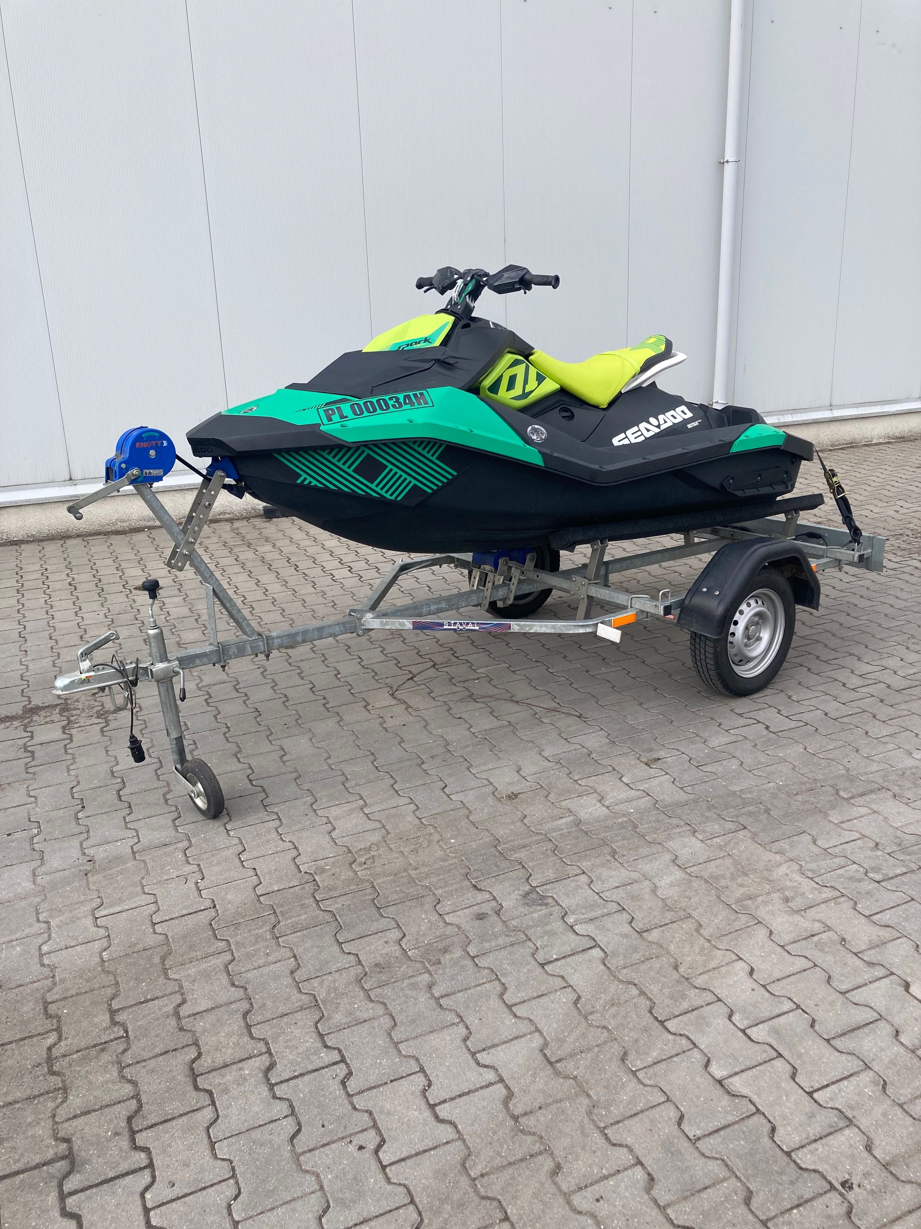 Skuter wodny Sea doo spark Trixx 2up IBR 2019r , z przyczepką.