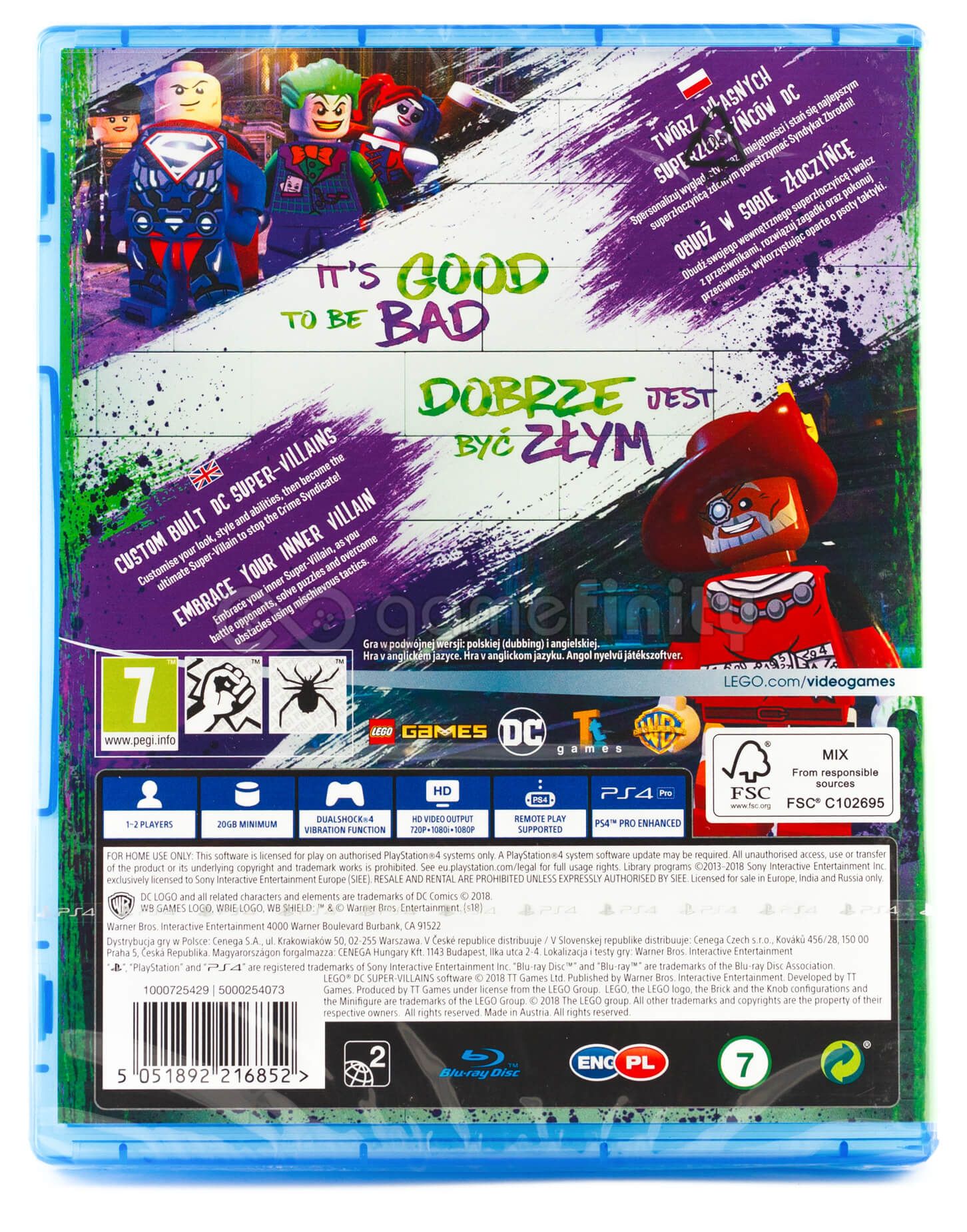 LEGO DC Super-Villains Złoczyńcy PL (PS4) Gra nowa w folii