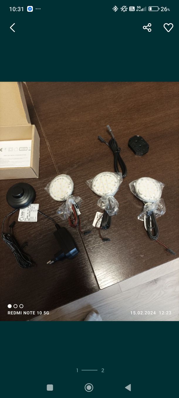 Oświetlenie LED podstawkowe 2 zestawy