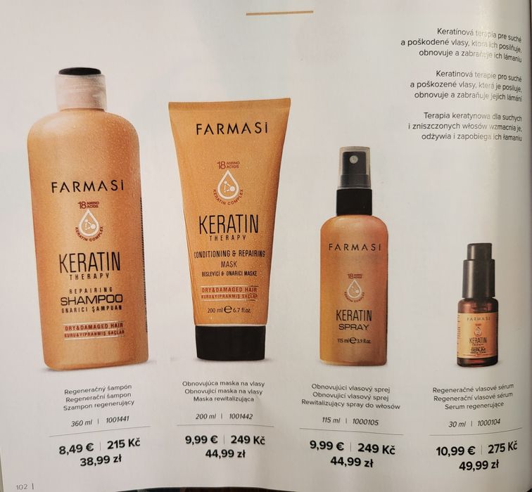 Zestaw keratynowy do włosów