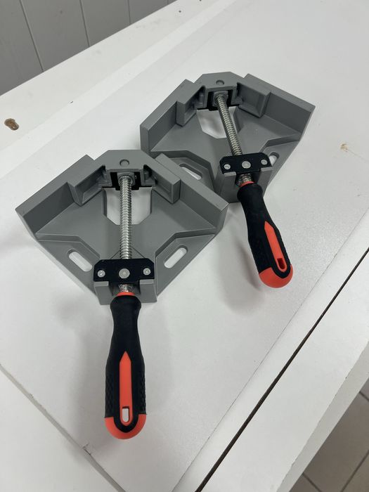 2 szt. Ścisk stolarski imadło kątowe 45 stopni śrubowe narożne zacisk