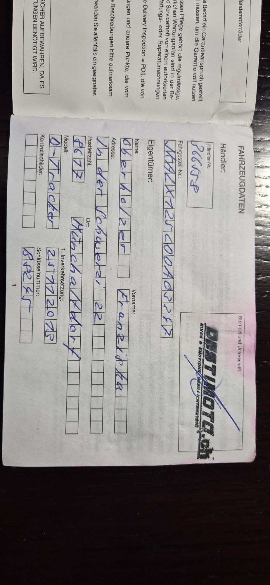 Kawasaki d-tracker/KLX 125 przebieg 5735 km, zarejesrowany w PL, A1/B