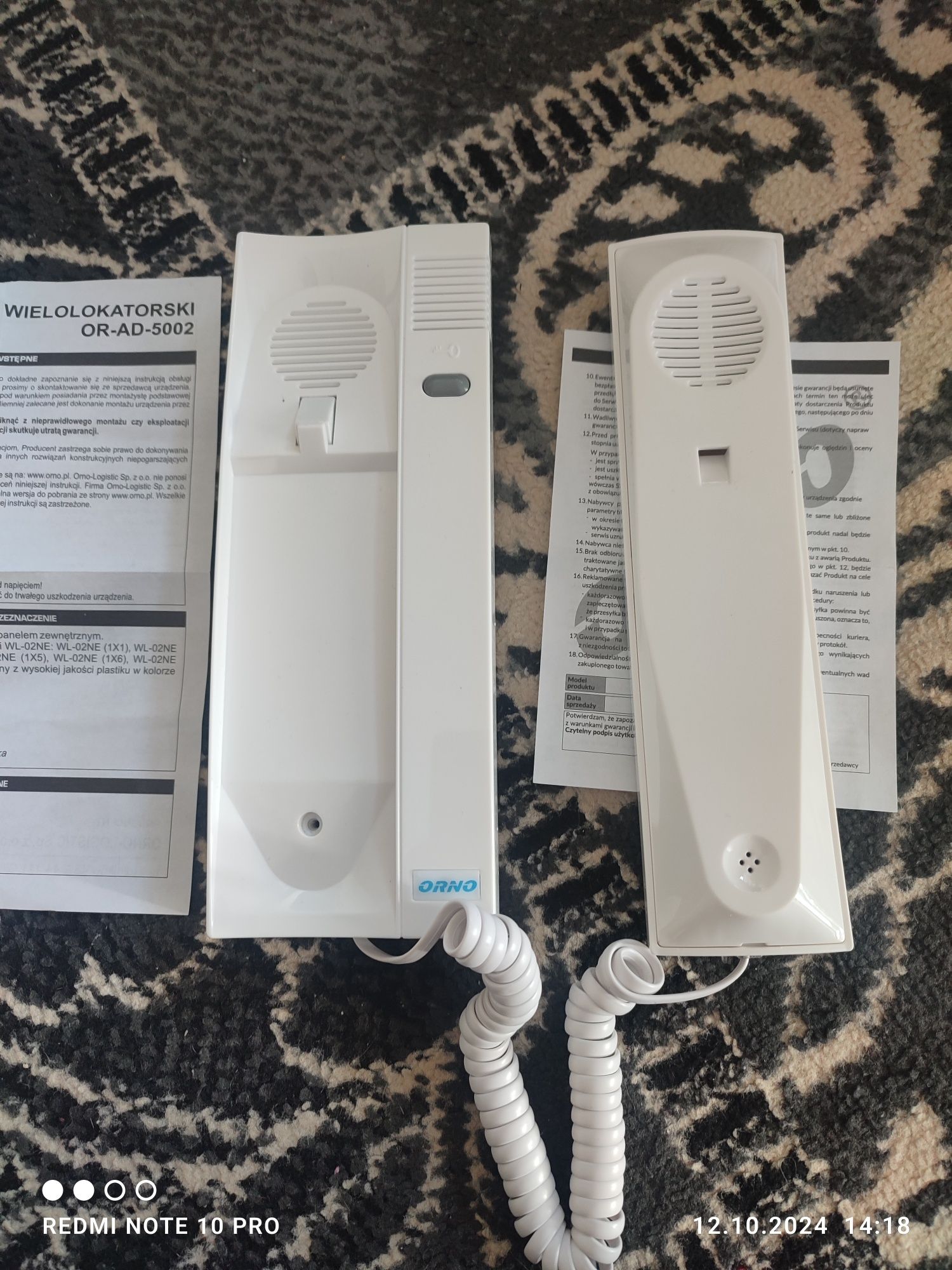 Unifon domofon Orno  OR-AD-5002 biały