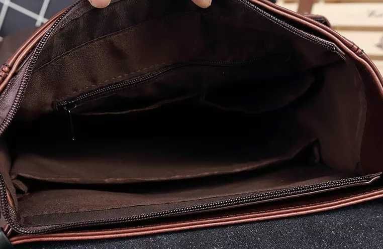 Мужской кожаный коричневый рюкзак чоловічий рюкзак сумка для ноутбука