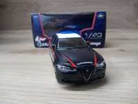 Bburago Alfa Romeo Giulia Polizia 1/43 1:43 Carabinieri model burago