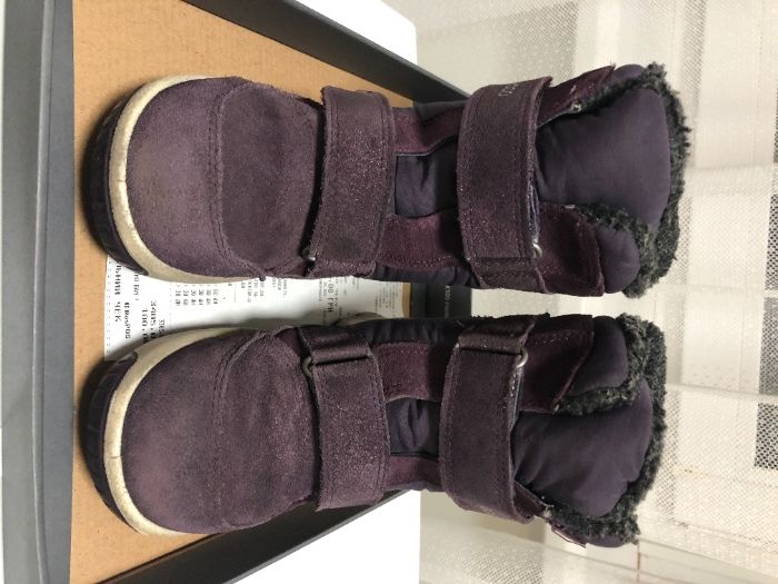 Ботинки зимние "ЭККО" для девочки, 28 размер