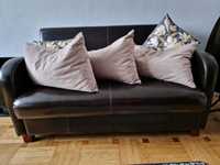 Wypoczynek skórzany sofa - dwójka + dwa fotele