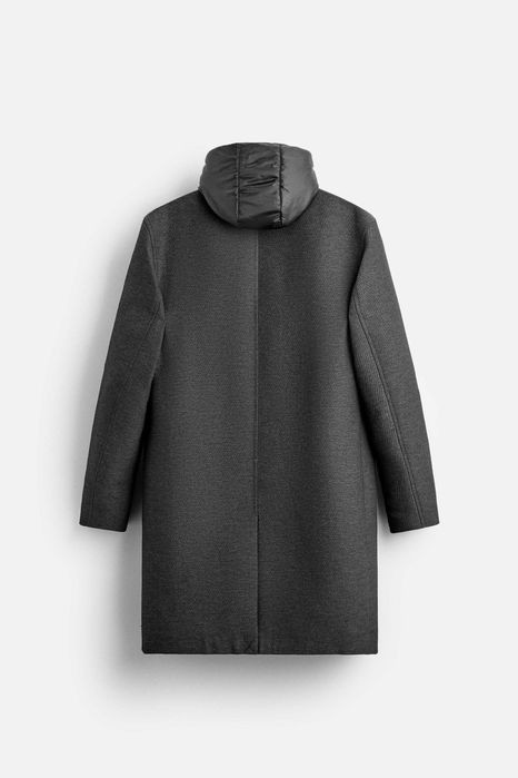 ZARA Luksusowy PŁASZCZ męski elegancki wełna XL Super Cena