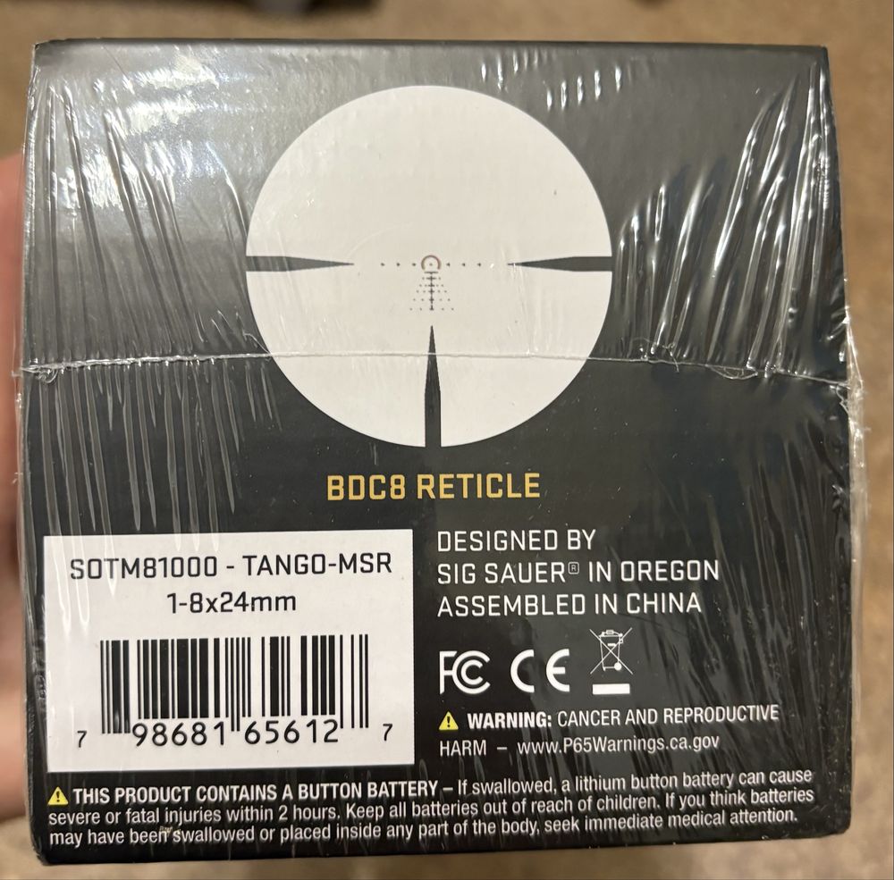 Приціл оптичний Sig Sauer Tango Msr 1-8x24mm, SFP, сітка msr BDC8