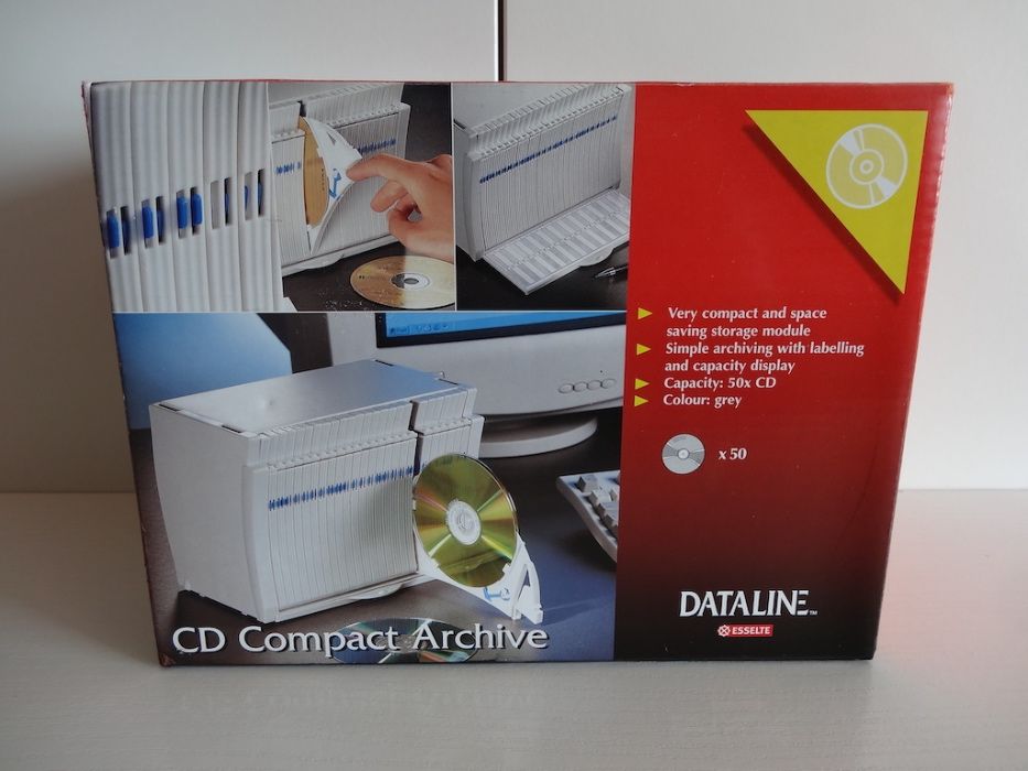 Arquivo de 50 CDs Esselte Dataline novo