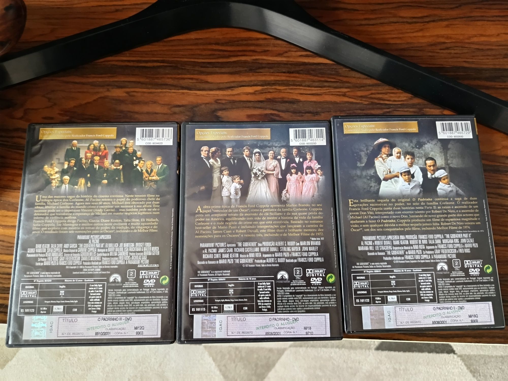 DVD coleção o padrinho