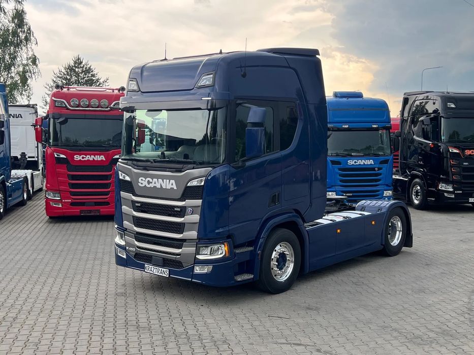 Scania R450 z Niemiec po kontrakcie 2019 4000Tkm ASO udokumentowany FULL LED nawigacja premium  R450 z Niemiec po kontrakcie 2019 4000Tkm ASO udokumentowany FULL LED