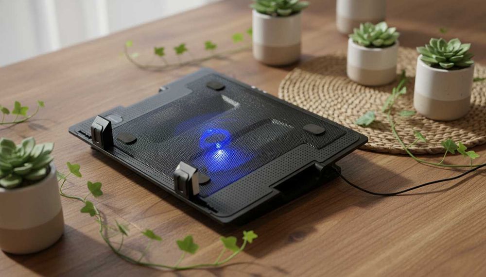 Підставка охолодження для ноутбука Б/У. Ігрова, потужний кулер.