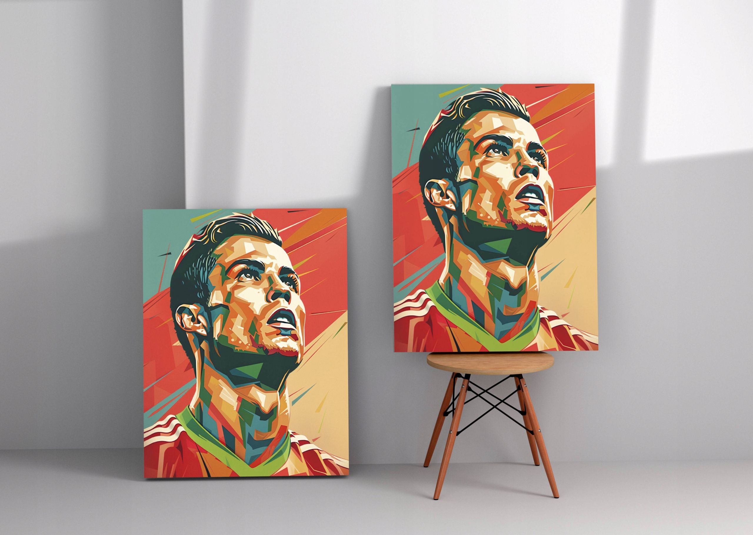 Obraz na płótnie Cristiano Ronaldo CR7 w nowoczesnym stylu 30x40 cm