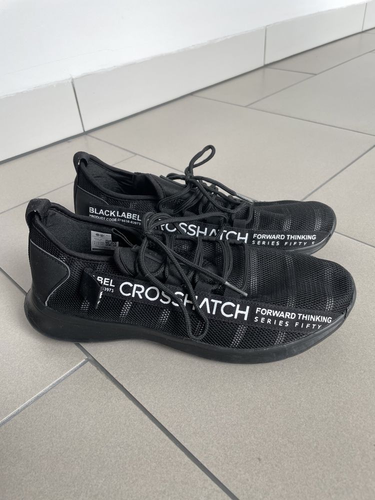 Czarne buty sportowe męskie Crosshatch