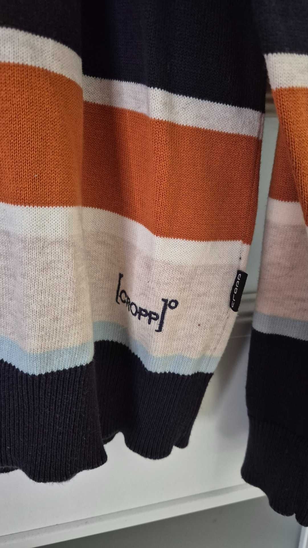 Cropp cienki męski swetr w paski roz XL