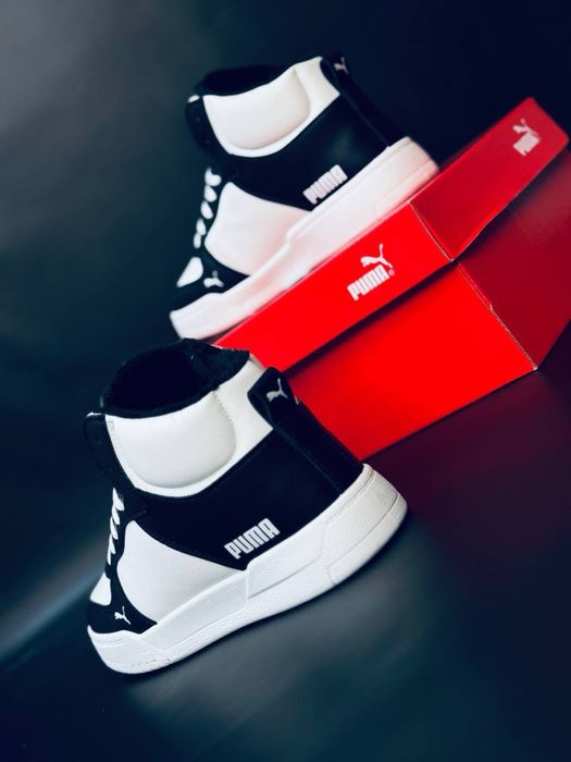 Зимние кроссовки Puma на меху / красовки женские подростковые на зиму