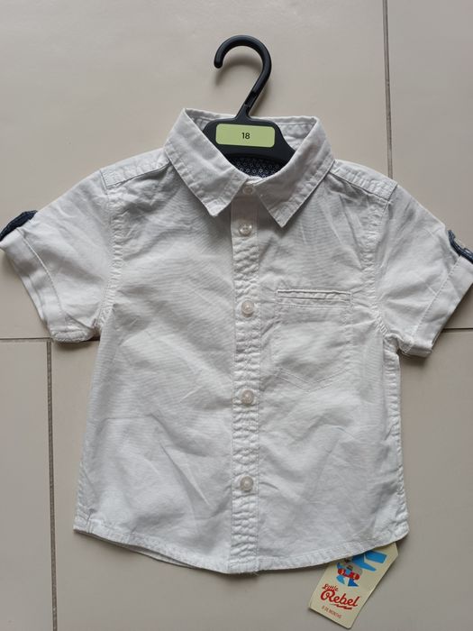 Koszula bawełniana biała Primark Little Rebel 18-24 m-ce nowa